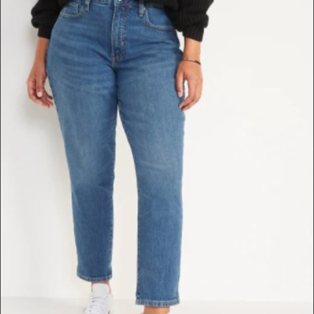 Tall Curvy Old Navy Straight Ankle Jeans